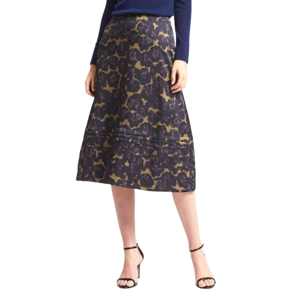 Banana Republic Floral Midi Skirt
